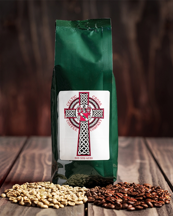 Celtic Cross Coffee Panama Beans one pound bag