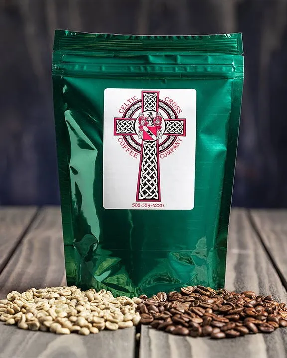 celtic cross coffee half pound bag panama sm - Celtic Cross Coffee